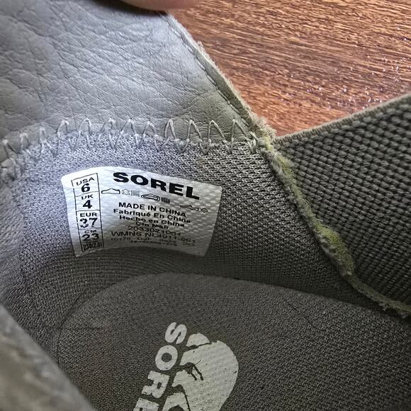 SOREL Out N About Slip on Wedge - Chrome Grey/White - Suede - Size 6 - Picture 12 of 12